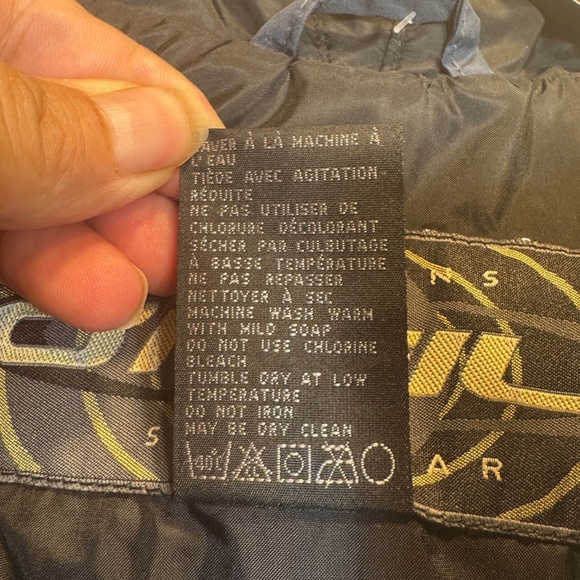 O'Neill Snowear Windbreaker Mens Size Large Blue Hooded Nylon Pockets Pullover - Picture 4 of 10